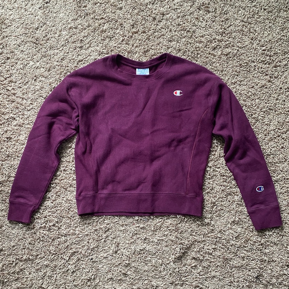 Plum champion pull over